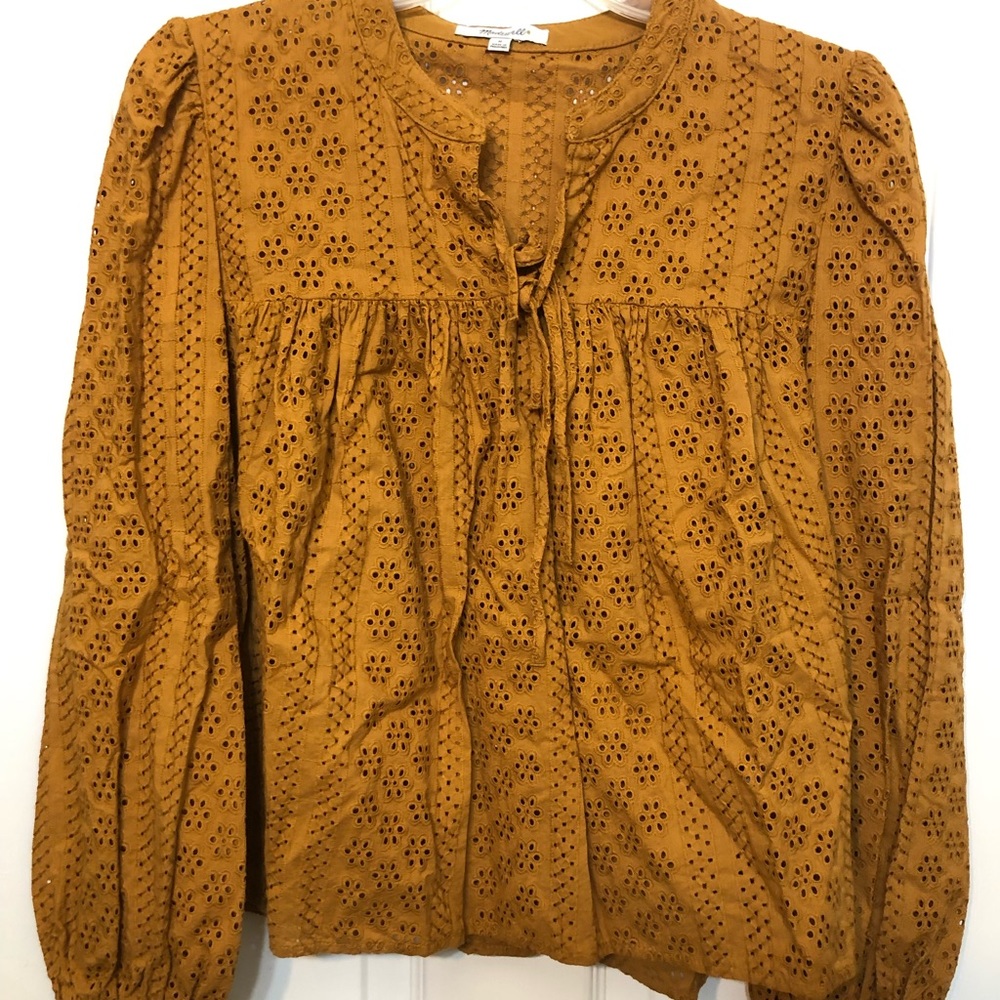 Madewell Mustard Blouse